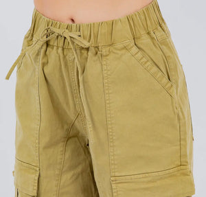 Seamed Cargo Pant in Sage
