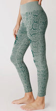 Load image into Gallery viewer, Snake Skin Destroyed Legging in Deep Teal
