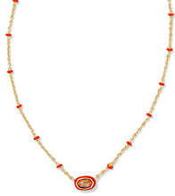 Load image into Gallery viewer, Kendra Scott Mini Elisa Enamel Frame Necklace
