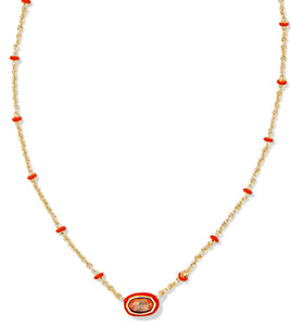 Kendra Scott Mini Elisa Enamel Frame Necklace