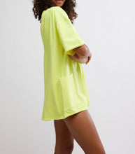 Load image into Gallery viewer, Hot Shot Tee Romper in Sour Citrus
