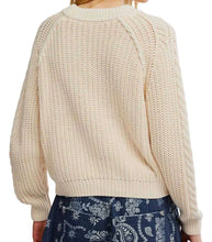 Load image into Gallery viewer, Frankie Cable Knit Sweater in Buttercream
