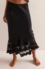 Load image into Gallery viewer, Long Lost Lover 1/2 Slip Skirt in Black
