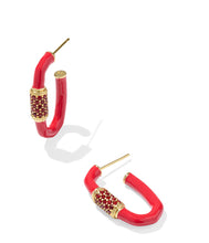 Load image into Gallery viewer, Kendra Scott Emery Enamel Hoop Earring in Gold Mix
