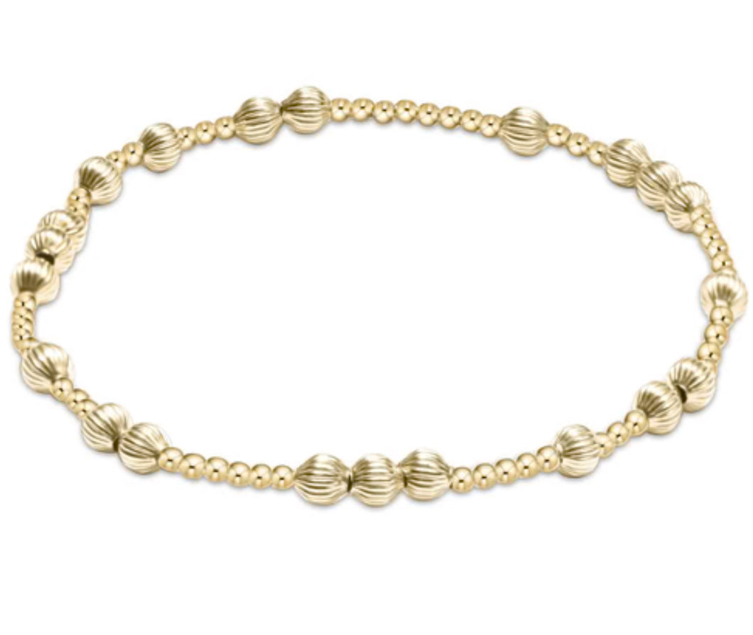 Hope Unwritten Dignity 4mm Bead Bracelet - Gold - Extends