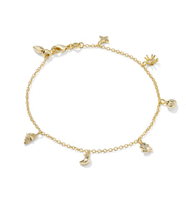 Kendra Scott Halloween Delicate Bracelet in Gold Multi Mix