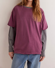 Load image into Gallery viewer, Nina Tee in Maroon
