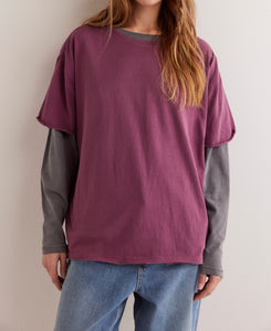 Nina Tee in Maroon