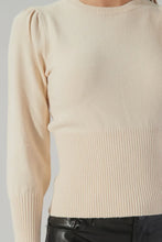 Load image into Gallery viewer, Sierra Puff Sleeve Ribbed Sweater
