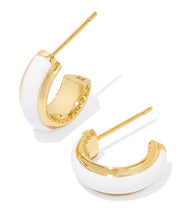 Load image into Gallery viewer, Kendra Scott Ainsley Huggie Enamel Earring
