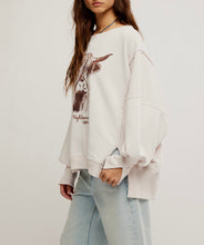 Load image into Gallery viewer, Graphic Camden Pullover in Highland Cow
