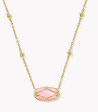 Load image into Gallery viewer, Kendra Scott Elisa Lattice Frame Short Pendant Necklace
