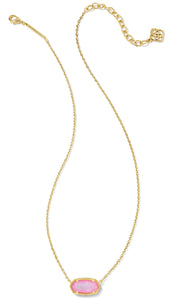 Kendra Scott Gold Elisa Necklace in Blush Ivory MOP