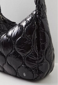 Surplus Shine Carryall in Black Patent