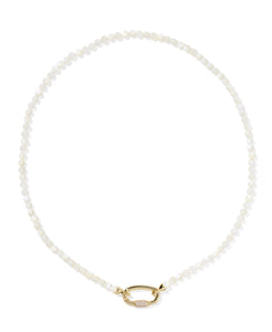 Kendra Scott Emery Beaded Strand Necklace in Gold-Mix