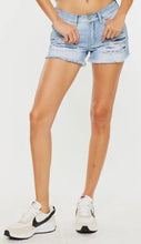 Load image into Gallery viewer, Mid Rise Boyfriend Fit Shorts in Light Wash

