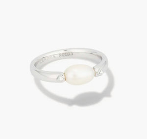 Kendra Scott Leighton Pearl Band Ring