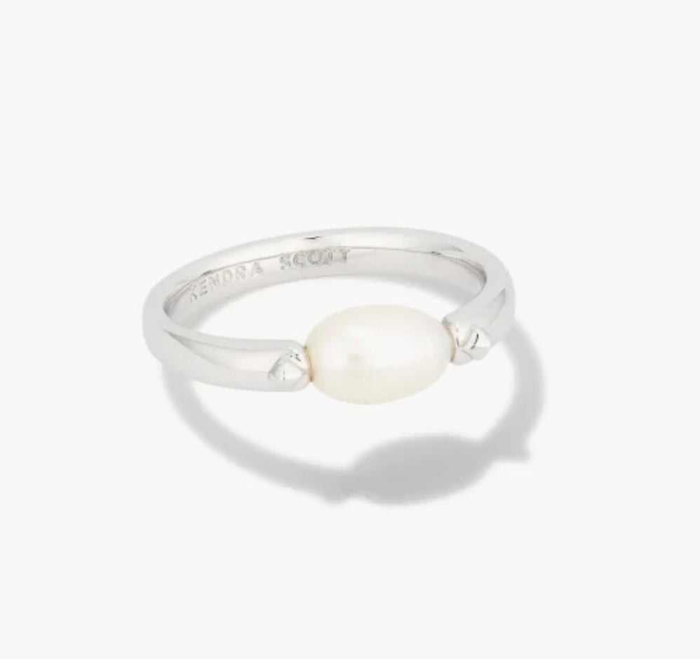 Kendra Scott Leighton Pearl Band Ring