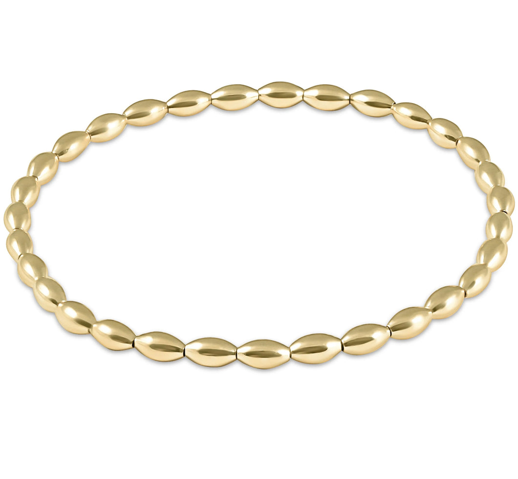 Harmony Small Gold Bead Bracelet - Extends