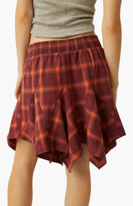 Xia Plaid Mini Skirt