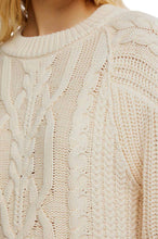Load image into Gallery viewer, Frankie Cable Knit Sweater in Buttercream

