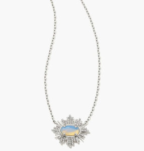 Kendra Scott Grayson Sunburst Frame Necklace