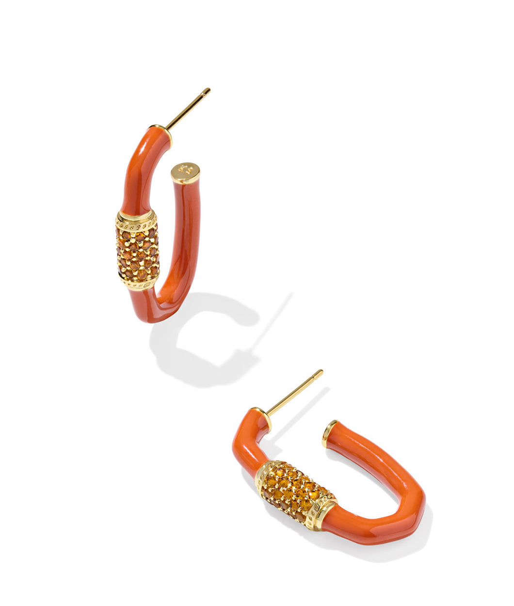 Kendra Scott Emery Enamel Hoop Earring in Gold Mix