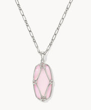 Load image into Gallery viewer, Kendra Scott Elle Lattice Frame Long Pendant Necklace
