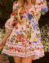 Load image into Gallery viewer, Floral Border Print Mini Dress
