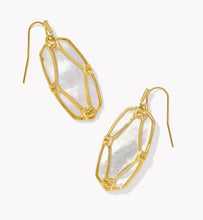 Load image into Gallery viewer, Kendra Scott Elle Lattice Frame Drop Earring
