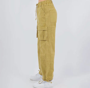 Seamed Cargo Pant in Sage