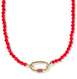 Kendra Scott Emery Beaded Strand Necklace in Gold-Mix