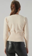 Load image into Gallery viewer, Sierra Puff Sleeve Ribbed Sweater
