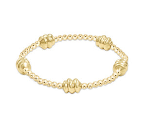 Admire Gold 3mm Bead Bracelet - Extends