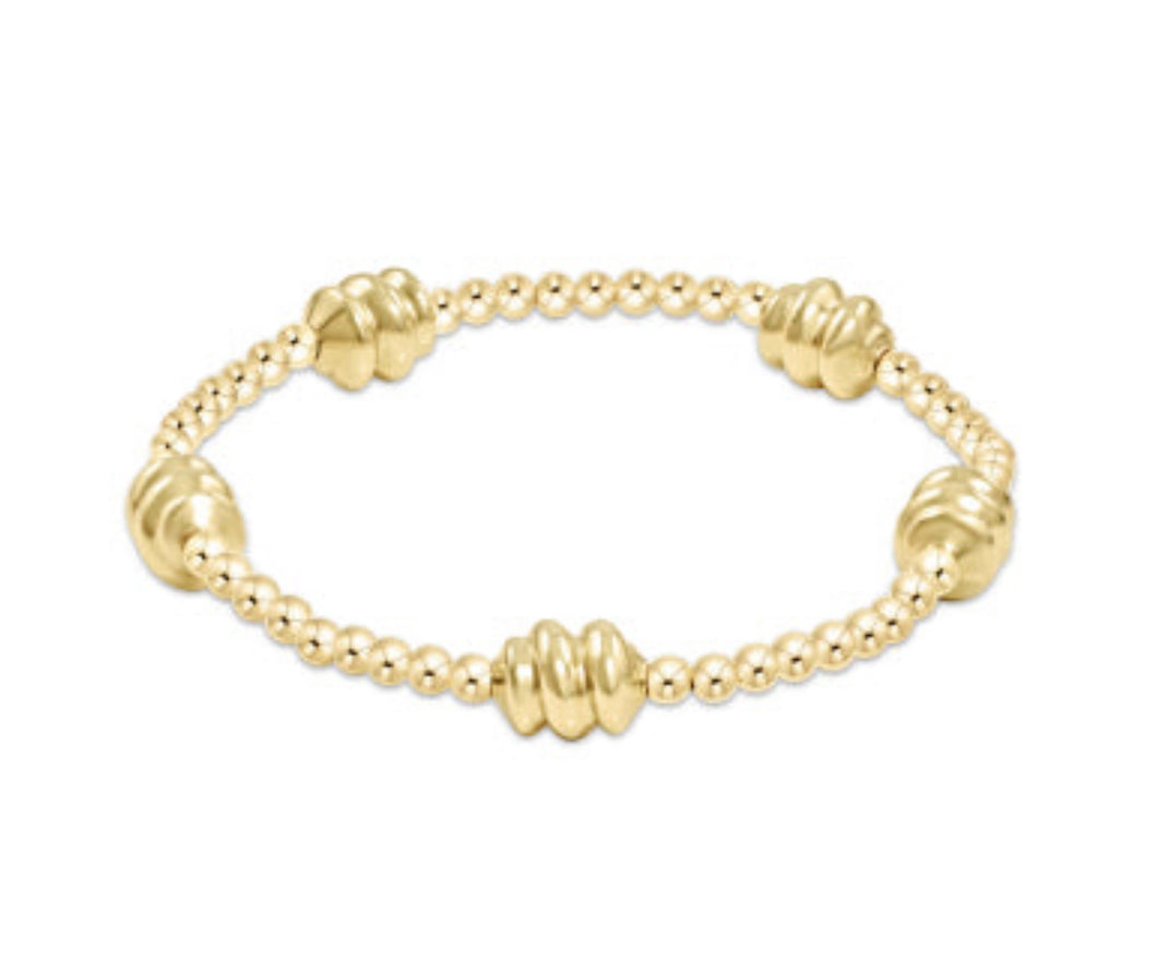 Admire Gold 3mm Bead Bracelet - Extends