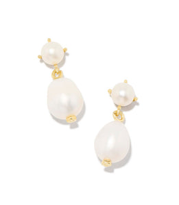 Kendra Scott Eve Drop Earring White Pearl