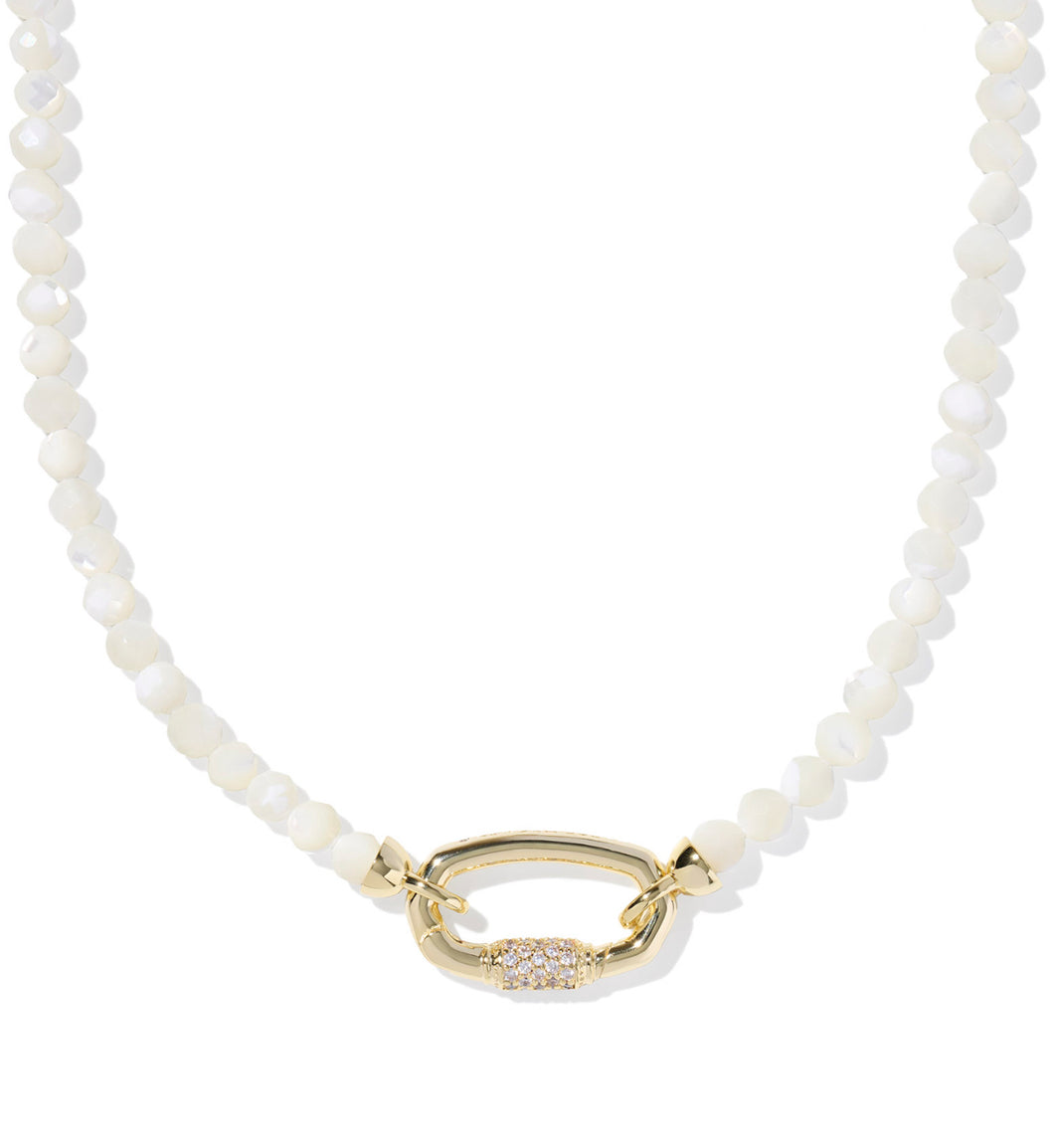 Kendra Scott Emery Beaded Strand Necklace in Gold-Mix
