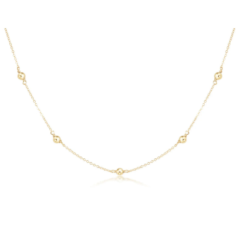 15” Choker Simplicity Chain Gold - Classic 4mm Gold