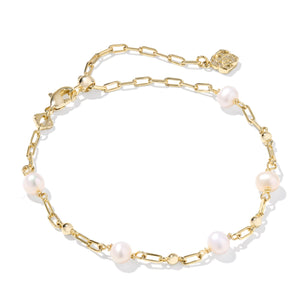 Kendra Scott Ashton Delicate Chain Bracelet with Freshwater Cultured Pearl