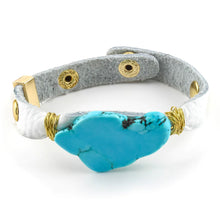 Load image into Gallery viewer, Stone Centerpiece Cuff

