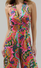 Load image into Gallery viewer, Lilia Tropical Floral Magic Moment Halter Jumpsuit
