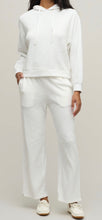 Load image into Gallery viewer, Slub Double Knit Seamed Hoodie in Pearl
