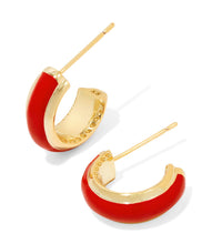 Load image into Gallery viewer, Kendra Scott Ainsley Huggie Enamel Earring
