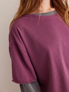 Nina Tee in Maroon