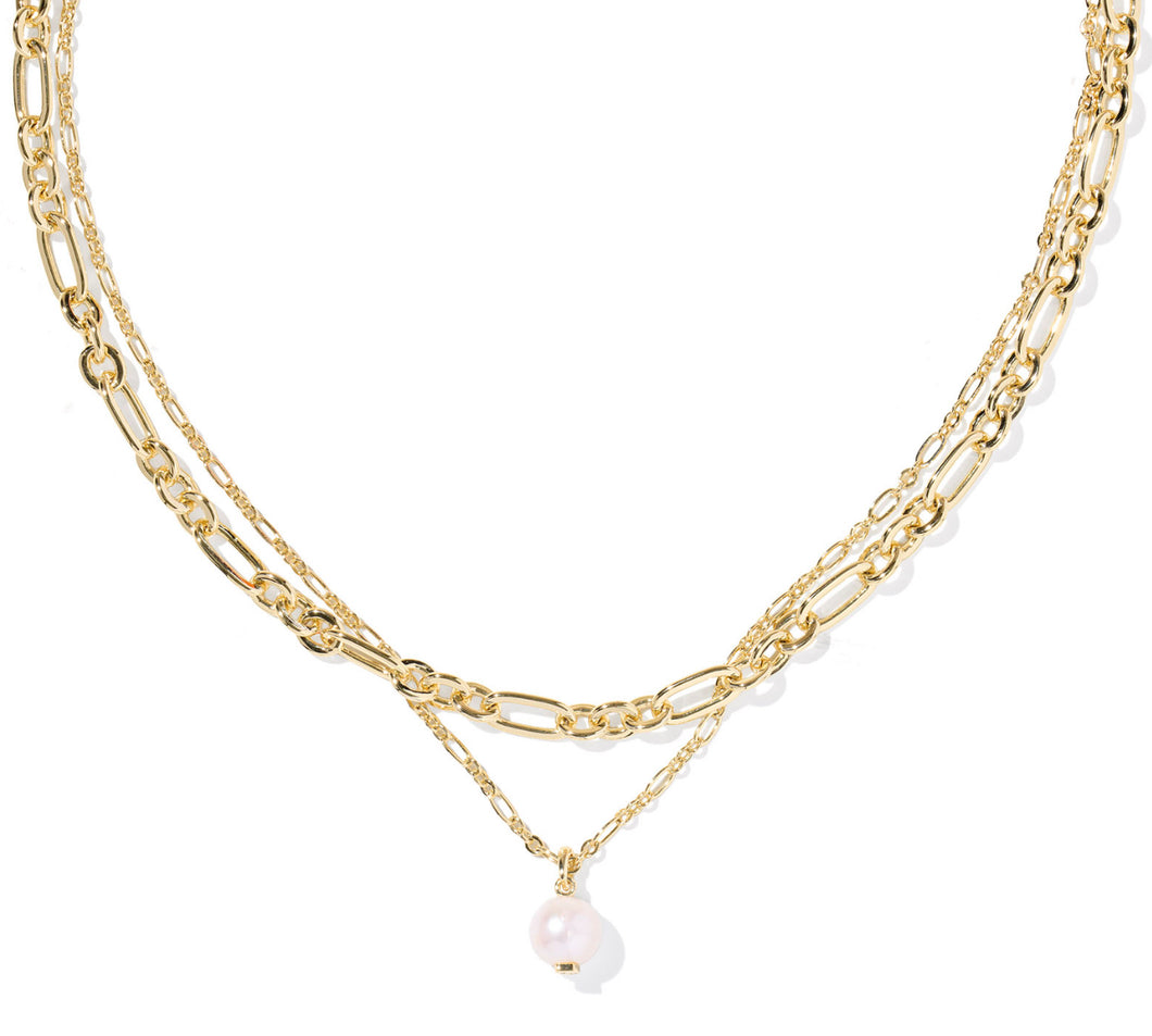 Kendra Scott Ashton Multi Strand Necklace with Freshwater Cultured Pearl