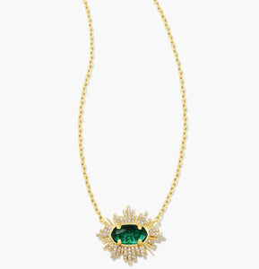 Kendra Scott Grayson Sunburst Frame Necklace