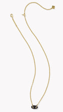 Load image into Gallery viewer, Kendra Scott Bailey Gold Pave Pendant Necklace in Black Crystal
