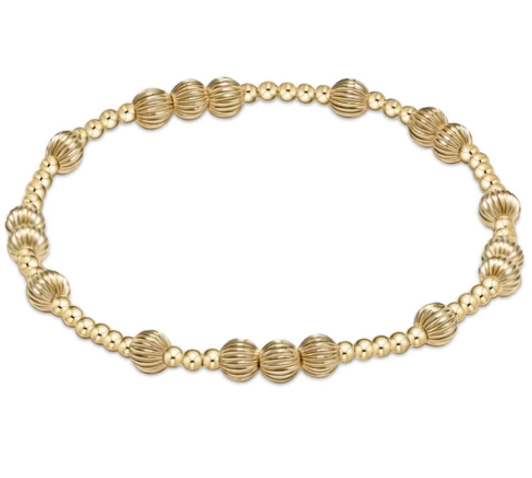 Hope Unwritten Dignity 5mm Bead Bracelet - Gold - Extends