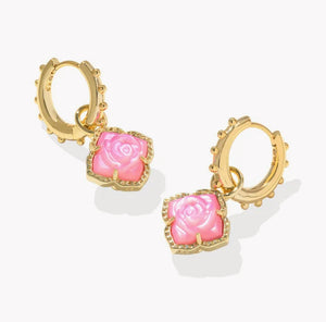 Kendra Scott Mallory Rose Huggie Earrings