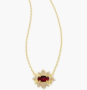 Kendra Scott Grayson Sunburst Frame Necklace